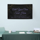 Glittery Gold Light Strings Voeg je eigen tekst to Spandoek (Beurs)