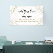 Glittery Gold Light Strings Voeg je eigen tekst to Spandoek (Beurs)