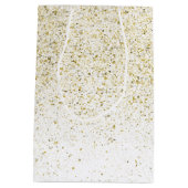 Glittery Gold Medium Cadeauzakje (Achterkant)
