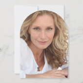 Glittery Gold Metallic Foto 50e verjaardag Kaart (Achterkant)