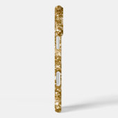 Glittery Gold Metallic Girly Signature Case-Mate iPhone Case (Achterkant / Rechts)