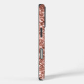 Glittery Gold Metallic Girly Signature Case-Mate iPhone Case (Achterkant / Rechts)