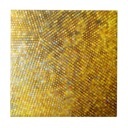 Glittery Gold Mosaic Tegeltje (Voorkant)
