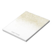 Glittery Gold Notitieblok (Linkerzijde)