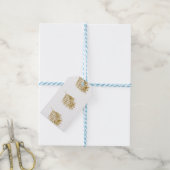 Glittery Gold Palms Tropical Weddings Celebrings Cadeaulabel (Met Touw)
