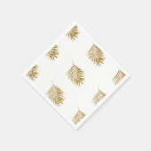 Glittery Gold Palms Tropical Weddings Celebrings Servet (Hoek)