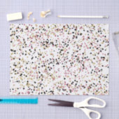 Glittery Gold Pink Black Confetti Stippen Tissuepapier (Craft)