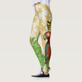 Glittery Gold Stars Parrot and Butterfly Leggings (Links)