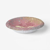 Glittery Gold Unicorn Birthday Papieren Kommen (Gebogen)