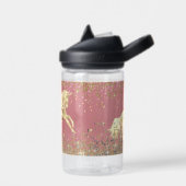 Glittery Gold Unicorn Waterfles (Links)