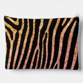 Glittery Gold Zebra Stripes Patroon Etui (Achterkant)