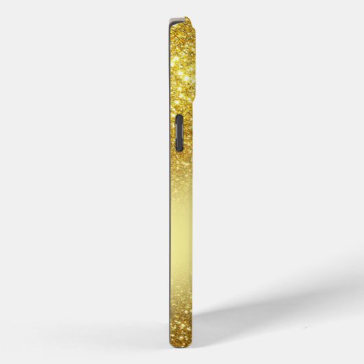 Glittery Golden gepersonaliseerd Case-Mate iPhone Case (Achterkant / Rechts)