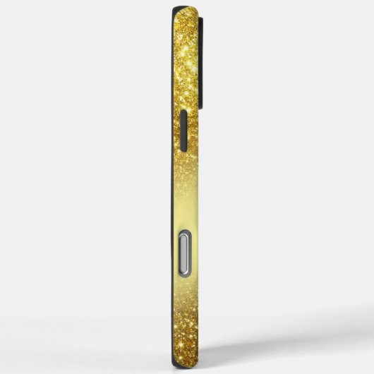 Glittery Golden gepersonaliseerd Case-Mate iPhone Case (Achterkant / Rechts)