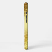 Glittery Golden gepersonaliseerd iPhone Hoesje (Linkerkant)