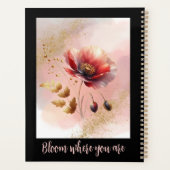 GLITTERY GOLDEN POPPY PERSOONLIJKE PLANNER (Achterkant)