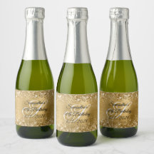 Glittery Gouden Glam 40e Verjaardag Monogram