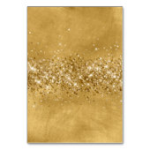 Glittery Gouden Individuele Naam Plaatskaarten Kaart (Achterkant)