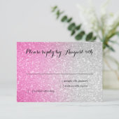 Glittery Gradient RSVP Hot Pink (Staand voorkant)