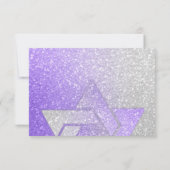 Glittery Gradient RSVP Paars (Achterkant)