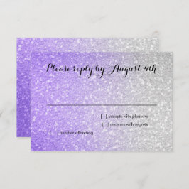 Glittery Gradient RSVP Paars