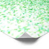 Glittery Green Peacock Feather still Life Poster (Hoek)