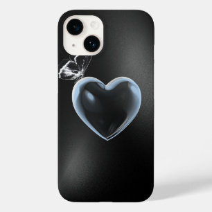 Glittery Heart & Butterfly telefoonhoesje – Sparkl Case-Mate iPhone 14 Hoesje