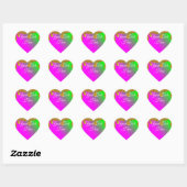 Glittery Heart Sticker voor een vleugje Sparkle (Vel)