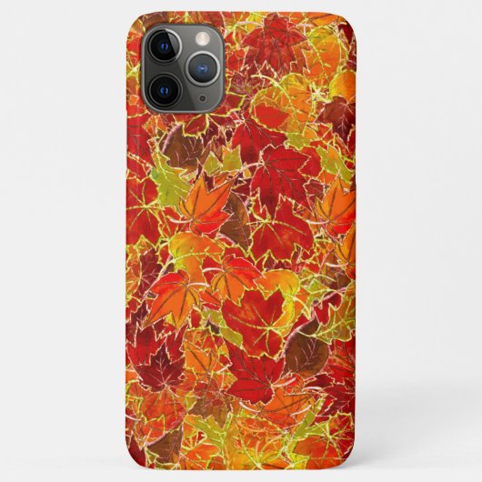 Glittery Herfst Maple Leaves Case-Mate iPhone Case (Achterkant)