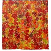 Glittery Herfst Maple Leaves Douchegordijn (Voorkant)