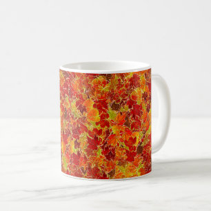 Glittery Herfst Maple Leaves Koffiemok