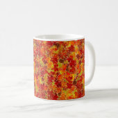 Glittery Herfst Maple Leaves Koffiemok (Voorkant rechts)