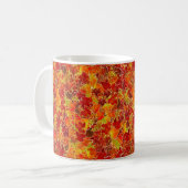 Glittery Herfst Maple Leaves Koffiemok (Voorkant links)