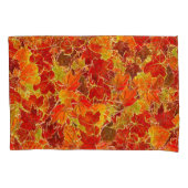 Glittery Herfst Maple Leaves Kussensloop (Voorkant)