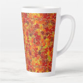 Glittery Herfst Maple Leaves Latte Mok (Rechts)