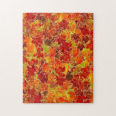 Glittery Herfst Maple Leaves Legpuzzel (Verticaal)