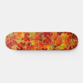 Glittery Herfst Maple Leaves Persoonlijk Skateboard (Horizontaal)