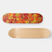 Glittery Herfst Maple Leaves Persoonlijk Skateboard (Horizontaal)