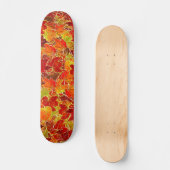 Glittery Herfst Maple Leaves Persoonlijk Skateboard (Voorkant)