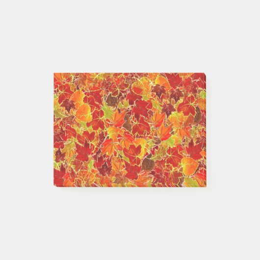Glittery Herfst Maple Leaves Post-it® Notes (Voorkant)