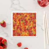 Glittery Herfst Maple Leaves Servet (Insitu)