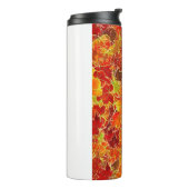 Glittery Herfst Maple Leaves Thermosbeker (Gedraaid links)