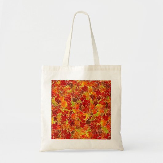 Glittery Herfst Maple Leaves Tote Bag (Voorkant)