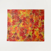 Glittery Herfst Maple Leaves Wandkleed (Voorkant (horizontaal))