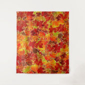 Glittery Herfst Maple Leaves Wandkleed (Voorkant)