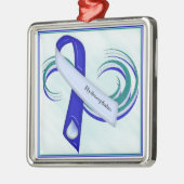 Glittery Hydrocephalus Ribbon Ornament (Links)