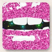 GLITTERY KISS DRANKJES ONDERZETTER (Voorkant)