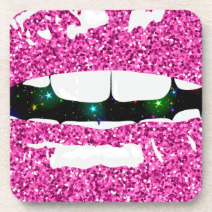 GLITTERY KISS DRANKJES ONDERZETTER