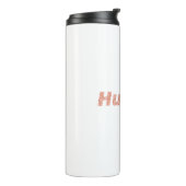 Glittery knuffel me typografie design element thermosbeker (Gedraaid links)