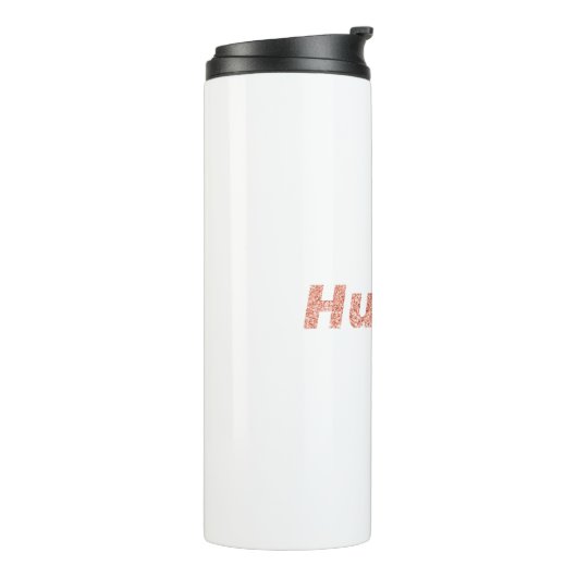 Glittery knuffel me typografie design element thermosbeker (Gedraaid links)