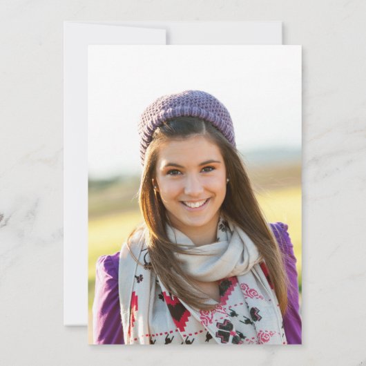 Glittery Lavendel Folie Sweet 16 Foto Kaart (Achterkant)